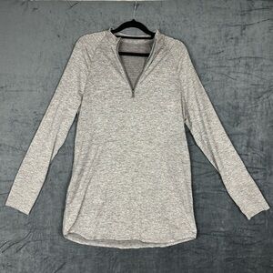 Lululemon Athletica Swiftly Relaxed Gray Long Sleeve half-zip
